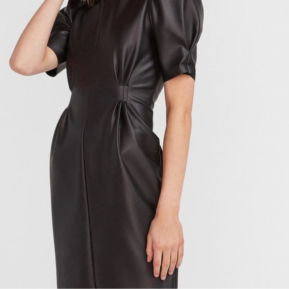 NWT Express Women faux Leather dress